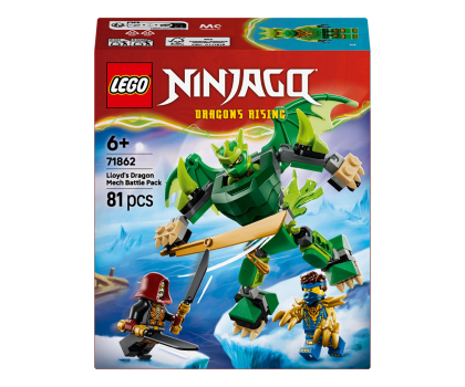Klocki LEGO® LEGO NINJAGO 71862 Smoczy Mech Lloyda — zestaw bitewny